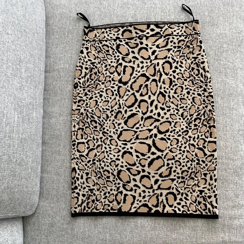 BCBG animal print pencil skirt aka bandage skirt